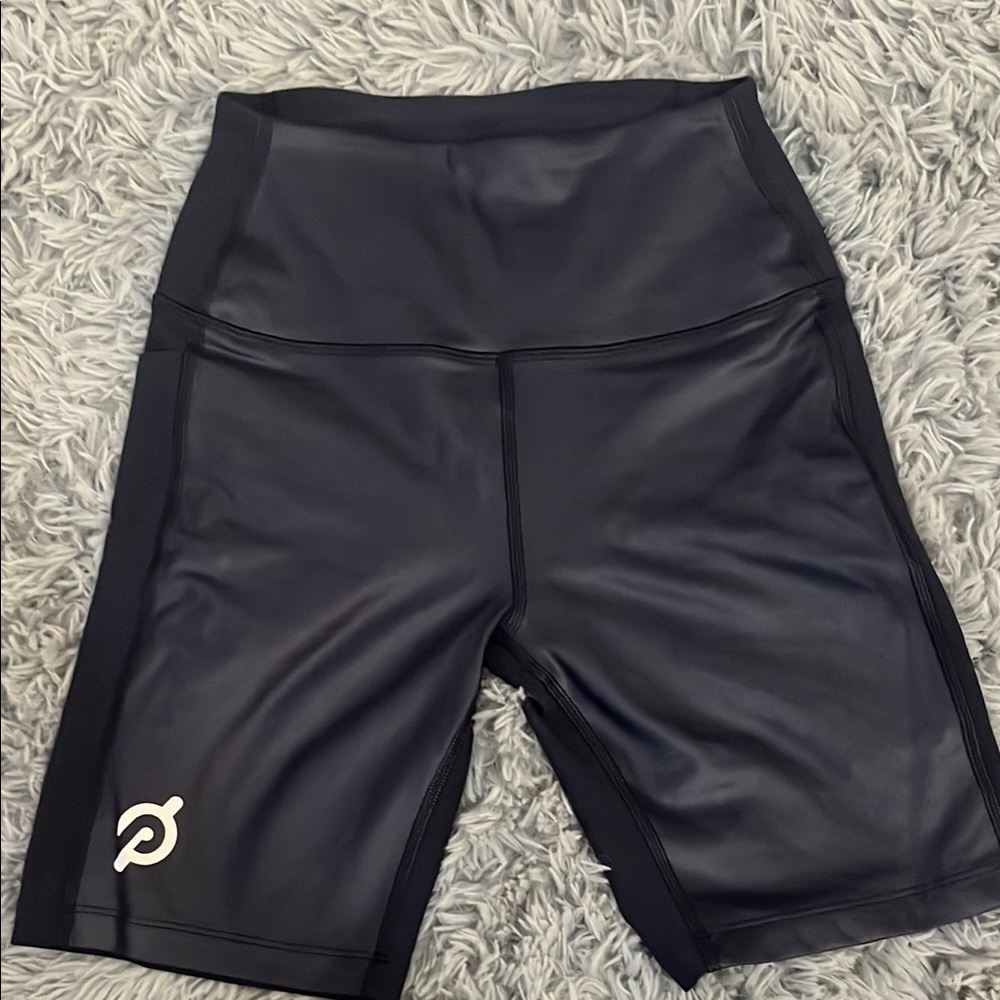 Peloton Black Bike Shorts High Waist Compression